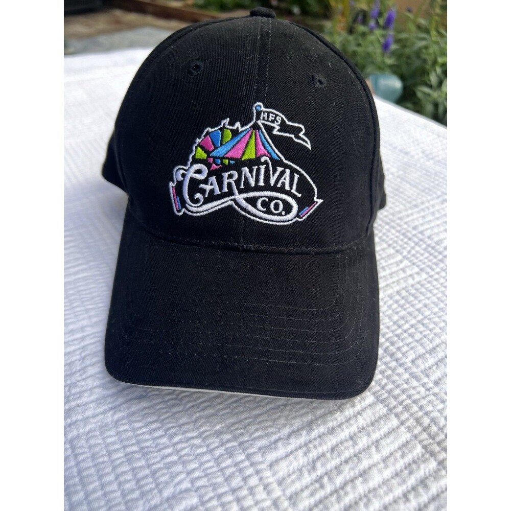 1998 Y2K Carnival Cruise Line Logo Hat Black Adjustable Baseball Cap”